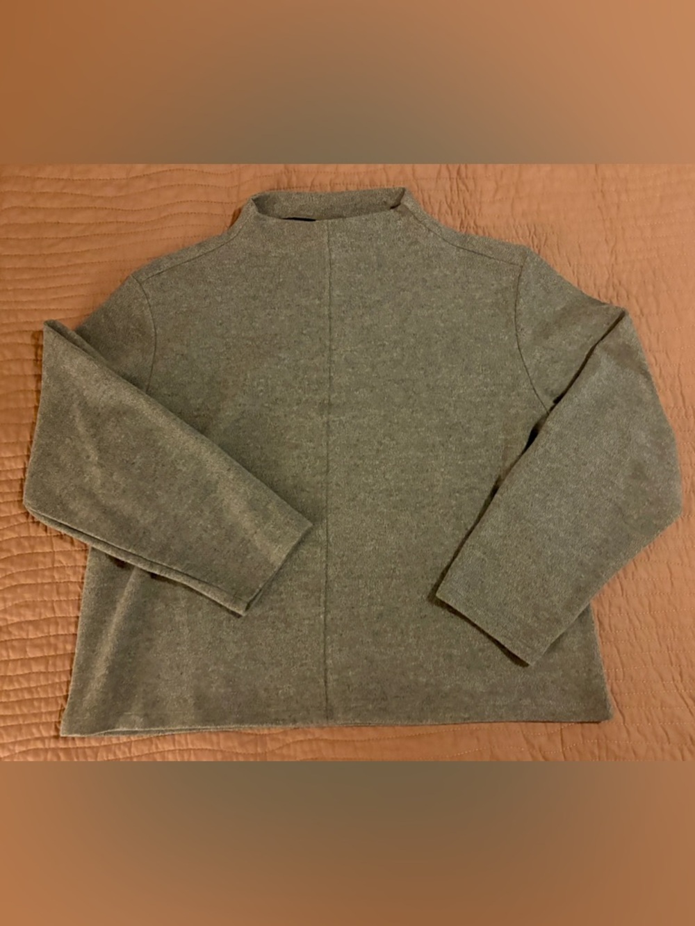 a new day Women's Gray Mock Neck Sweater
